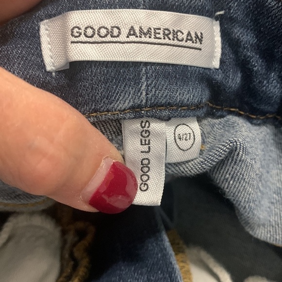 Good American Good Legs High Rise Blue Skinny Jeans - Picture 2 of 2